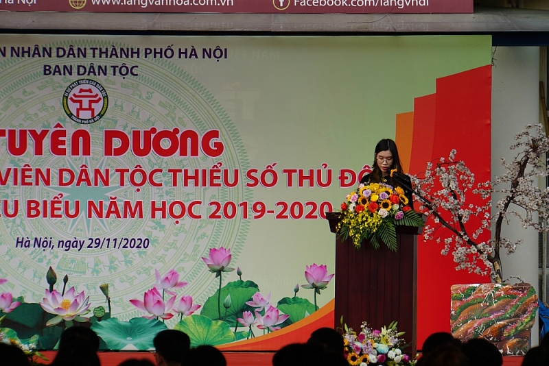 Em Vy Ngọc Diệu Ly lần thứ 2 được tham gia lễ tuyên dương do Ban Dân tộc tổ chức