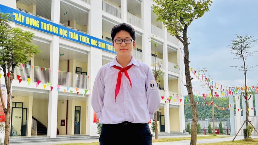 Cậu học trò vui tính, đam mê môn Vật Lý của trường THCS Linh Đàm (Hoàng Mai, Hà Nội)