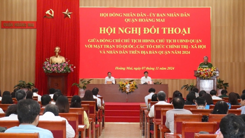 Hoàng Mai: Nhiều vấn đề quan tâm được nêu và giải đáp tại buổi đối thoại