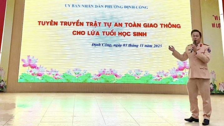 Định Công: Ươm mầm ý thức công dân cho học sinh nhỏ tuổi