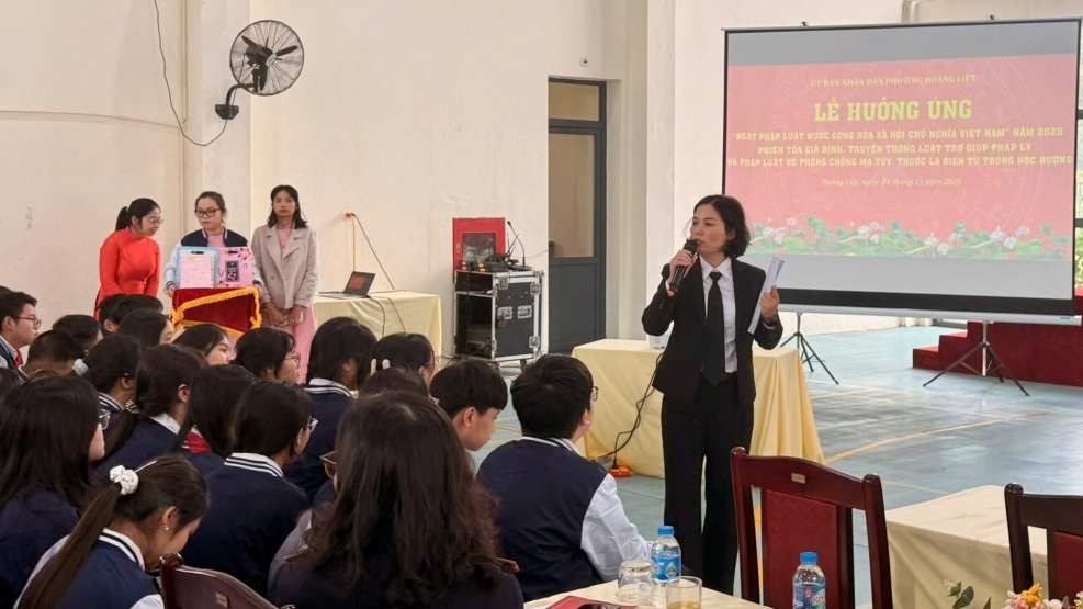 Phường Hoàng Liệt phát động hưởng ứng Ngày Pháp luật Việt Nam 2025