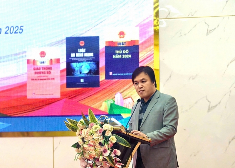 Chủ tịch UBND phường Yên Sở Vũ Tuấn Đạt phát động buổi lễ