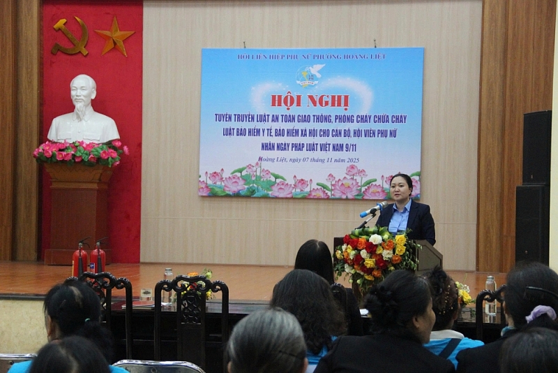 bà Lê Thu Hương, Tổ trưởng Tổ Bảo hiểm xã hội, Công ty Bảo hiểm PVI Tràng An - giới thiệu những điểm mới của Luật Bảo hiểm y tế và Bảo hiểm xã hội