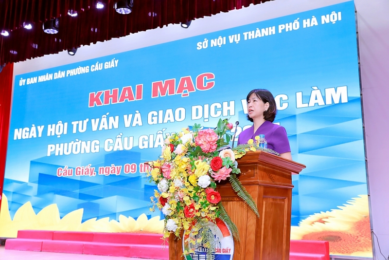 Ngày hội việc làm phường Cầu Giấy 2025: “Cầu nối” giữa doanh nghiệp và người lao động