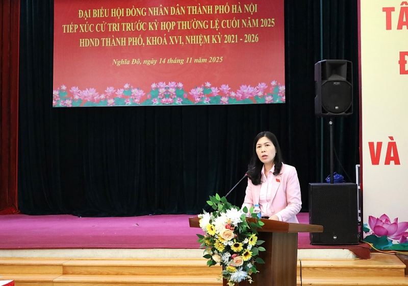 Đại biểu HĐND TP Hà Nội tiếp xúc cử tri 3 phường Cầu Giấy - Yên Hòa - Nghĩa Đô