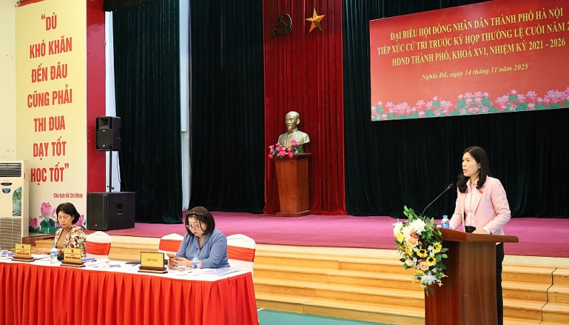 Đại biểu HĐND TP Hà Nội tiếp xúc cử tri 3 phường Cầu Giấy - Yên Hòa - Nghĩa Đô