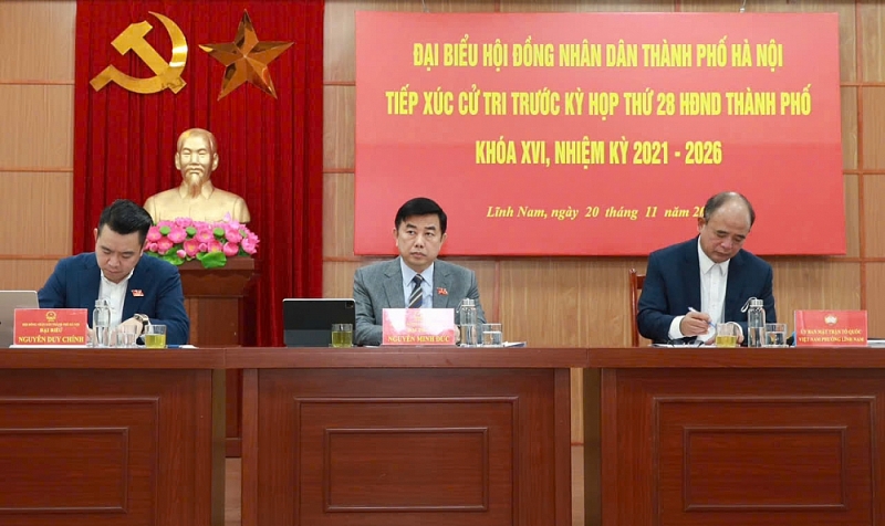 Cử tri kiến nghị về dự án sông Hồng, trường học và hạ tầng