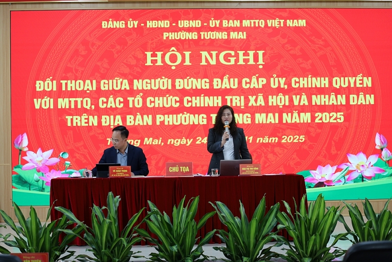 đồng chí Đào Thị Thu Hằng, Chủ tịch UBND phường Tương Mai đồng chí Đào Thị Thu Hằng, Chủ tịch UBND phường Tương Mai