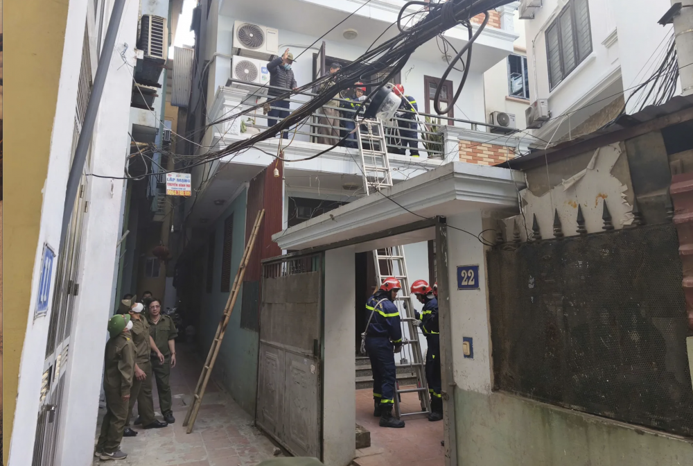 Khu vực diễn tập nằm trong ngõ nhỏ Khu vực diễn tập nằm trong ngõ nhỏ