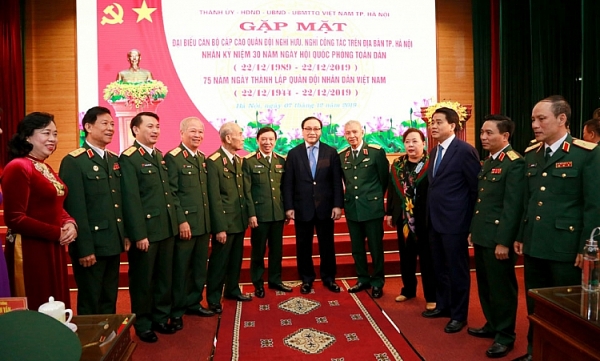 gap mat dai bieu can bo cap cao quan doi nghi huu nghi cong tac tren dia ban thanh pho ha noi