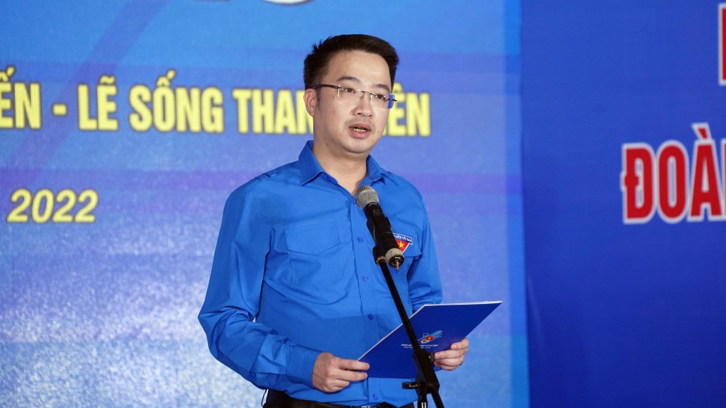 Bí thư Trung ương Đoàn Nguyễn Tường Lâm phát biểu tại chương trình