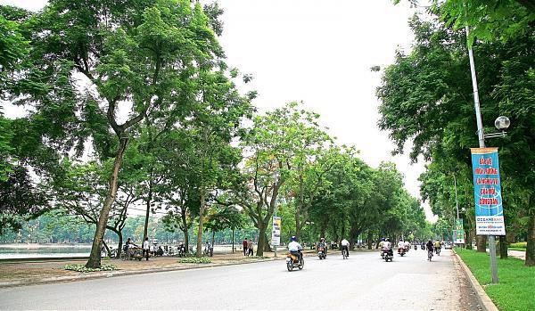 Hà Nội sẽ có thêm tuuyến phố đi bộ xung quanh khu vực hồ Thiền Quang và Công viên Thống Nhất.