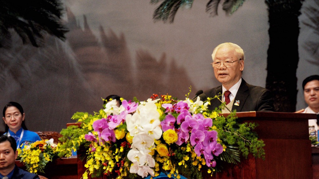 Tổng Bí thư Ban Chấp hành Trung ương Đảng Cộng sản Việt Nam Nguyễn Phú Trọng phát biểu chỉ đạo Đại hội