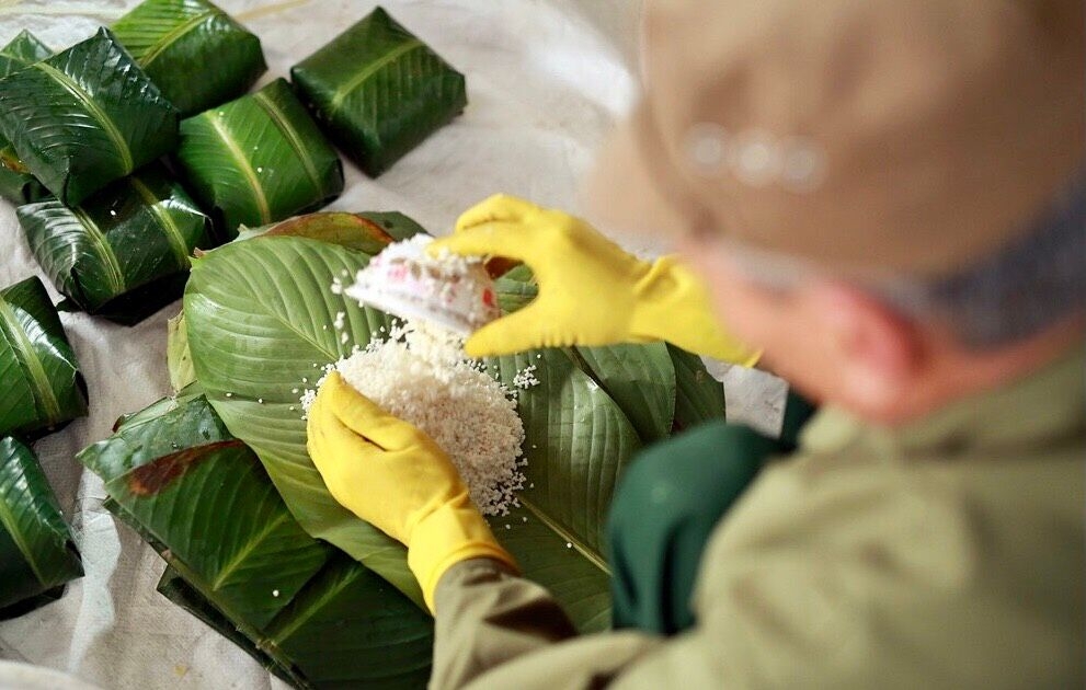 Làng làm bánh chưng Tranh Khúc (Duyên Hà)