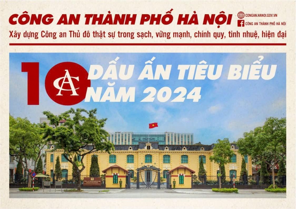 10 dấu ấn Công an Hà Nội trong năm 2024