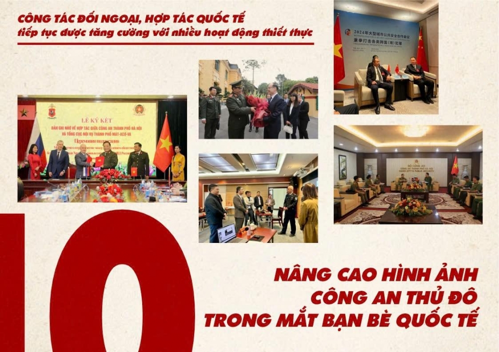 10 dấu ấn Công an Hà Nội trong năm 2024