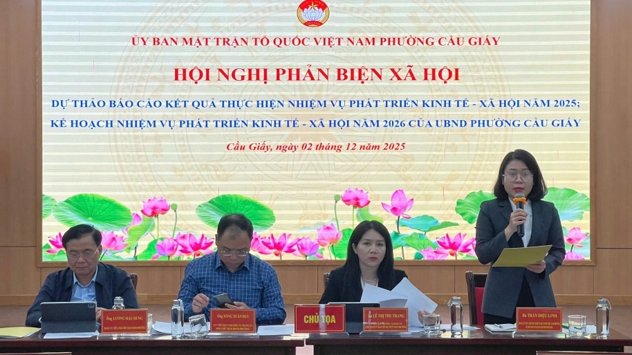 Cầu Giấy phát huy vai trò phản biện của Mặt trận