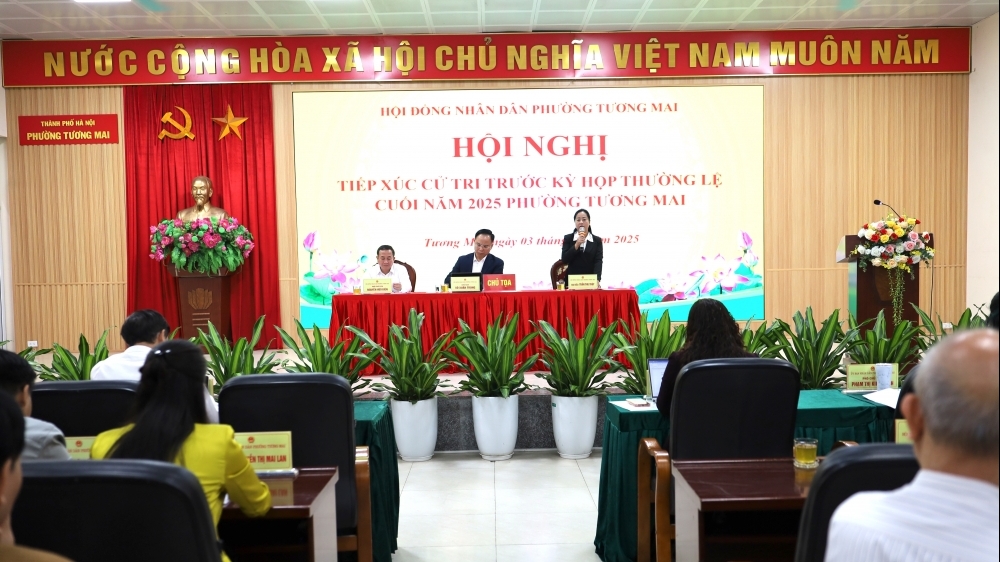 Phường Tương Mai lắng nghe ý kiến cử tri về hạ tầng, đời sống dân sinh