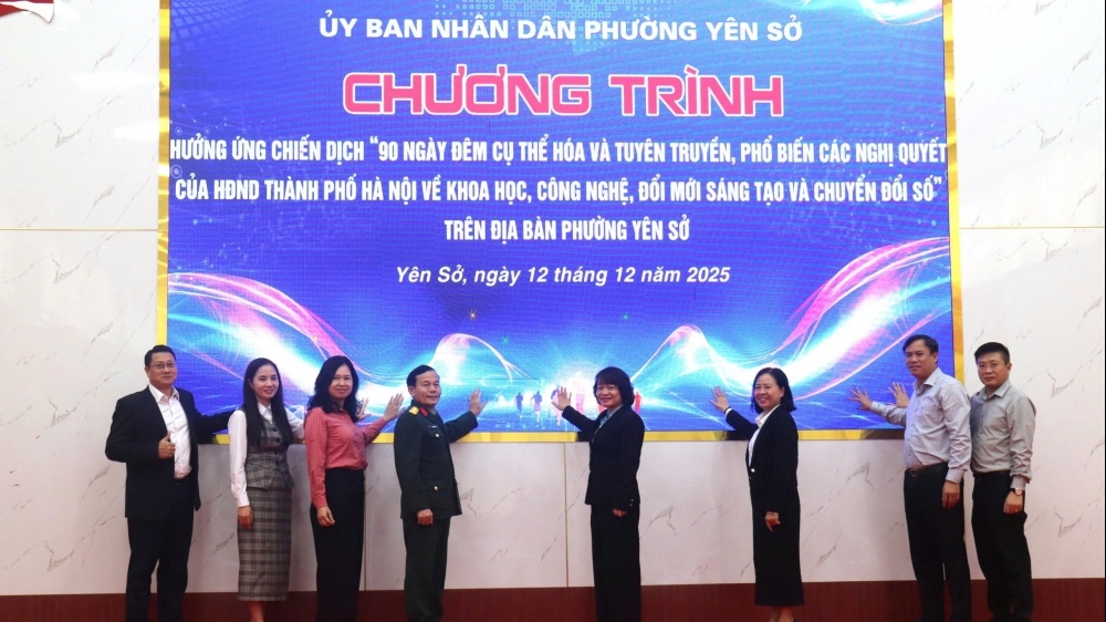 Yên Sở phát động 90 ngày đêm chuyển đổi số, gỡ “điểm nghẽn” đô thị