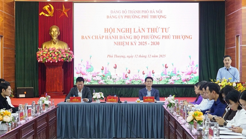 Quang cảnh hội nghị lần thứ 4, Ban Chấp hành Đảng bộ phường Phú Thượng. Ảnh: Nguyên Anh Quang cảnh hội nghị lần thứ 4, Ban Chấp hành Đảng bộ phường Phú Thượng. Ảnh: Nguyên Anh