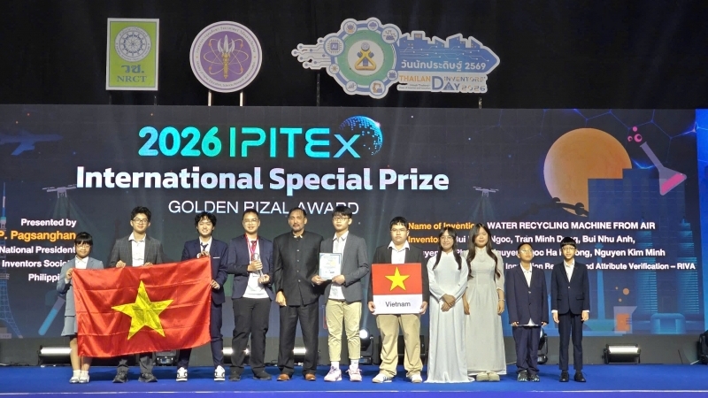 Đoàn học sinh Việt Nam đạt thành tích ấn tượng tại Cuộc thi IPITEx 2026