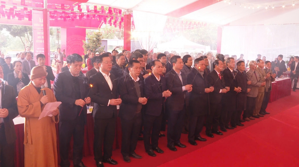 Đông Anh: Trang trọng Lễ Thượng lương công trình Đền thờ Đức vua Ngô Quyền