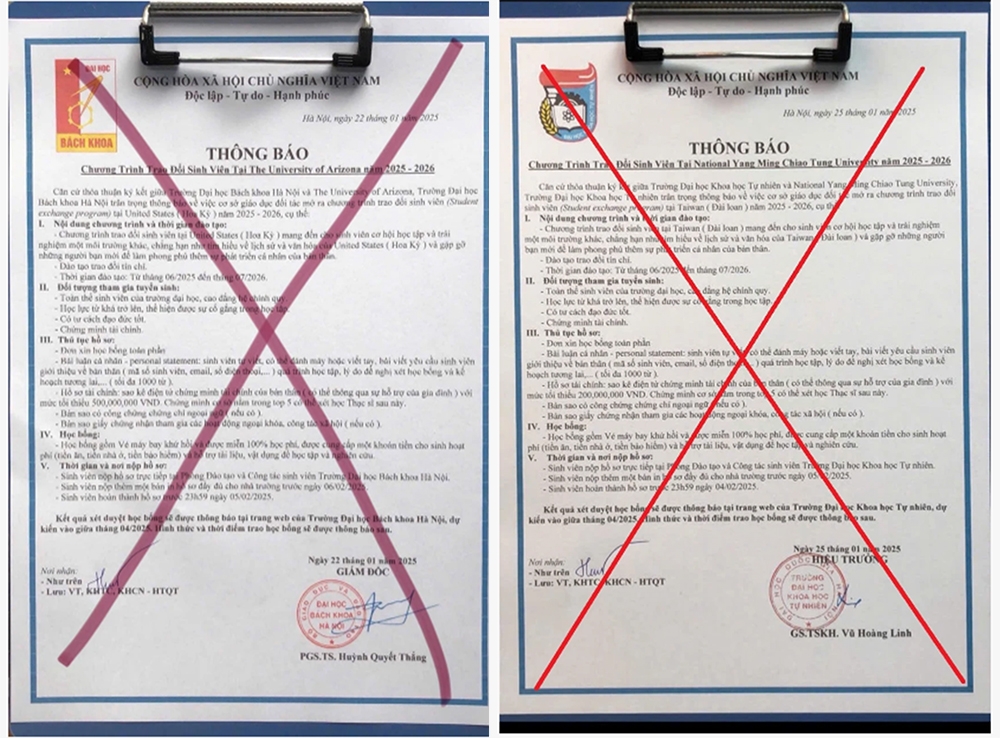 Cảnh báo mạo danh trường đại học để lừa sinh viên