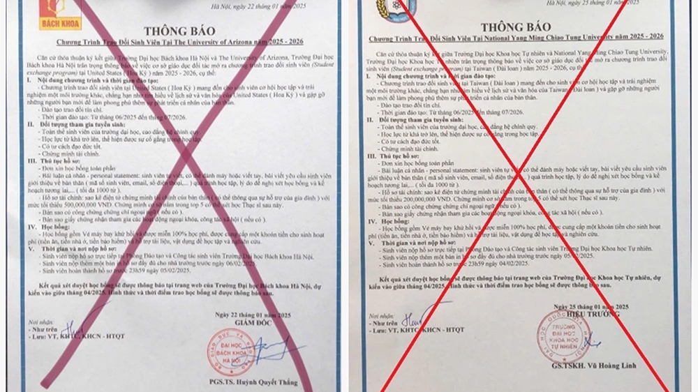 Cảnh báo mạo danh trường đại học để lừa sinh viên