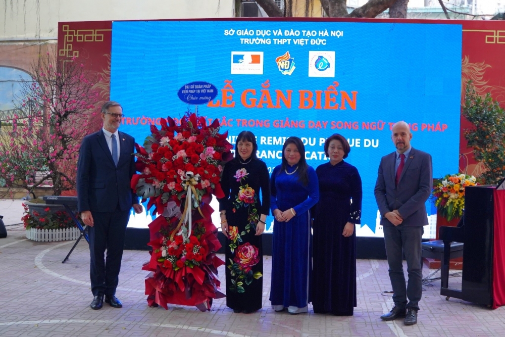 Trường THPT Việt Đức đón nhận danh hiệu LabelFrancÉducation năm học 2025–2026