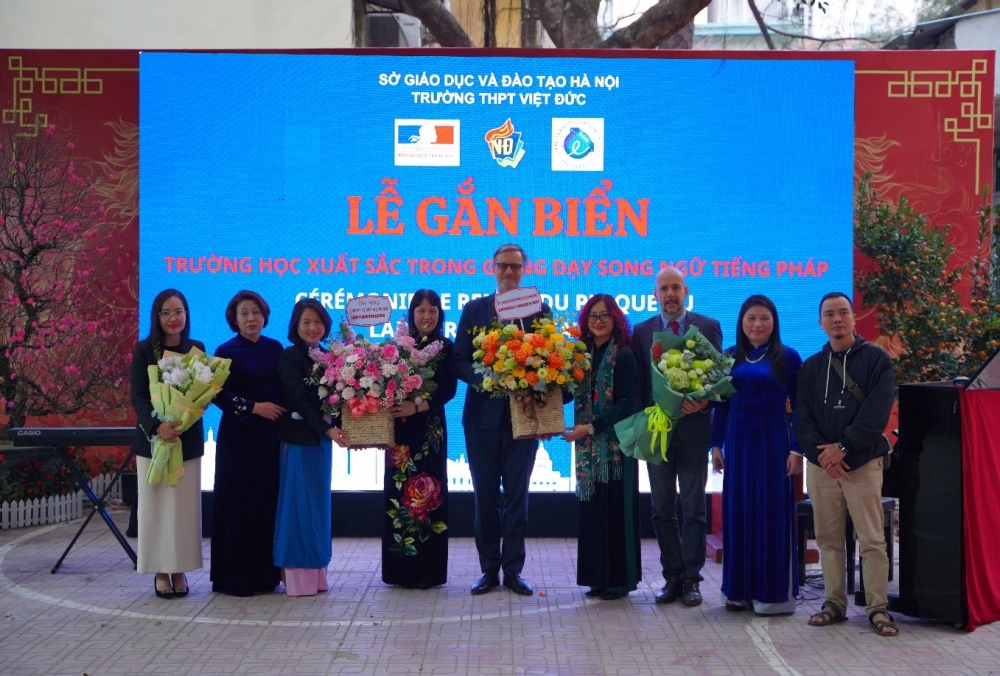 Trường THPT Việt Đức đón nhận danh hiệu LabelFrancÉducation năm học 2025–2026