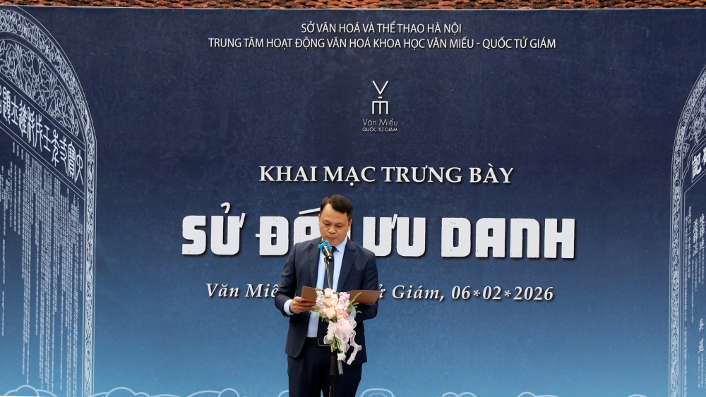 Khai mạc trưng bày “Sử đá lưu danh” tại Văn Miếu - Quốc Tử Giám