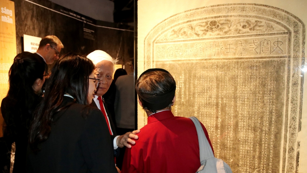 Khai mạc trưng bày “Sử đá lưu danh” tại Văn Miếu - Quốc Tử Giám