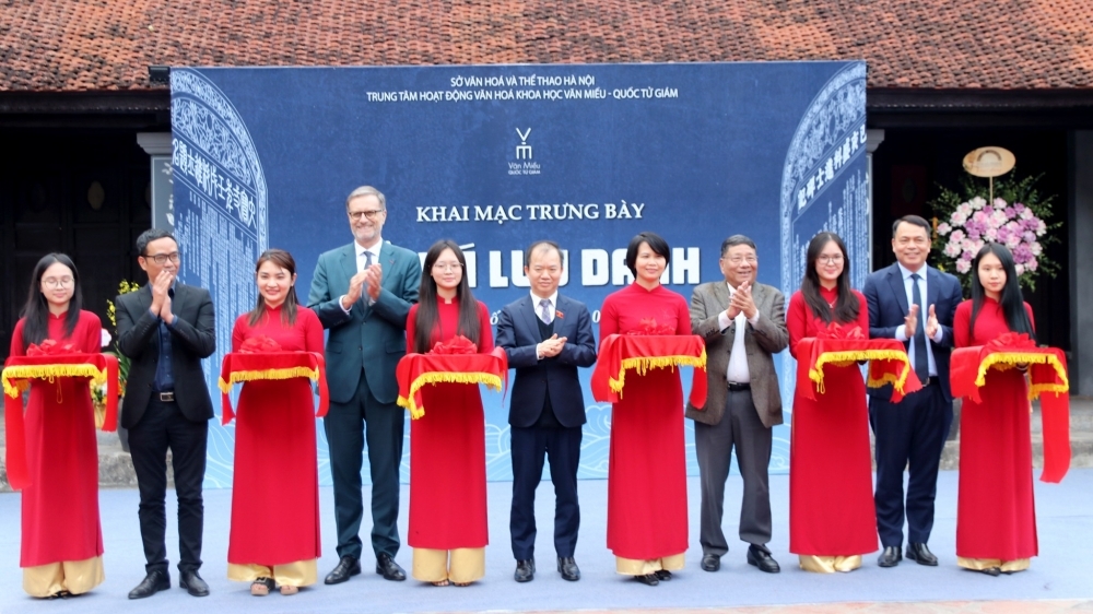 Khai mạc trưng bày “Sử đá lưu danh” tại Văn Miếu - Quốc Tử Giám
