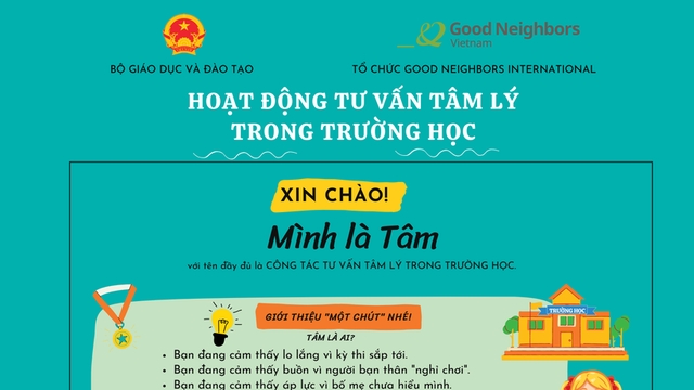 Bộ Giáo dục và Đào tạo ban hành tờ rơi truyền thông về tư vấn tâm lý học đường