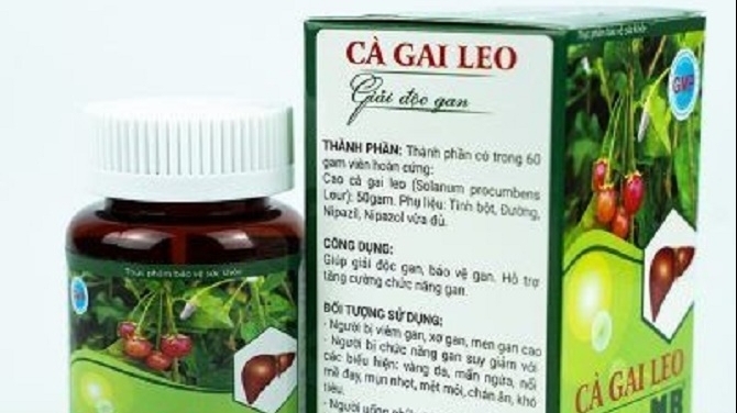 Sản phẩm cà gai leo giải độc gan MB và La Hán Quả Tana vi phạm quảng cáo