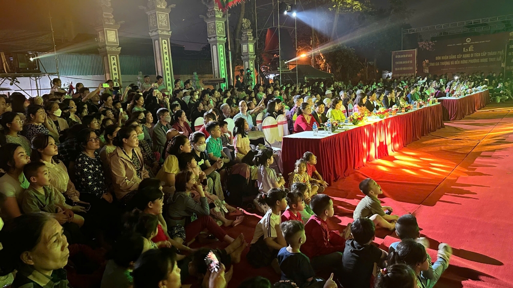 Quận Long Biên: Tưng bừng Lễ đón nhận bằng xếp hạng di tích cấp thành phố