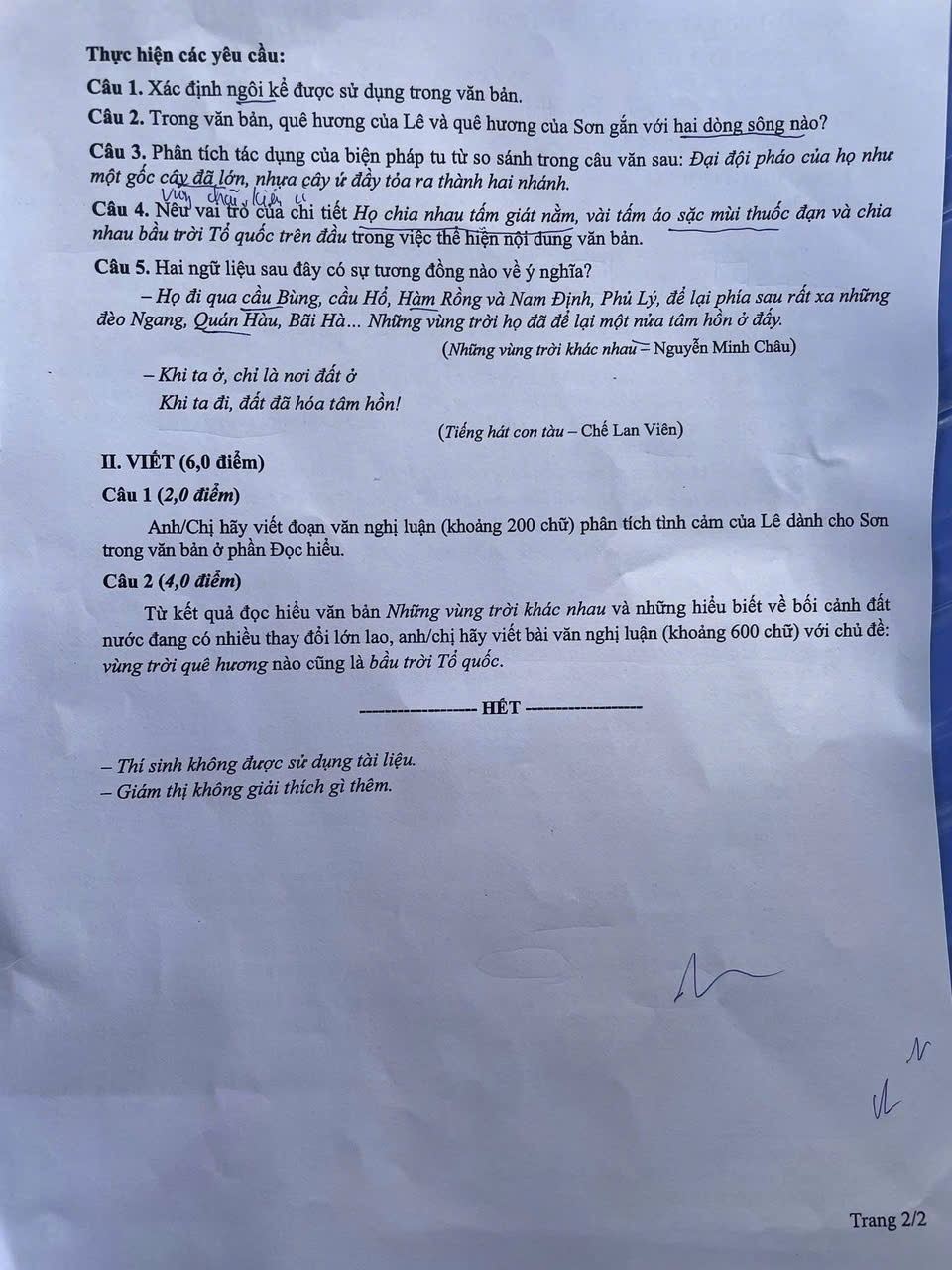 Đề Ngữ Văn tốt nghiệp THPT 2025  