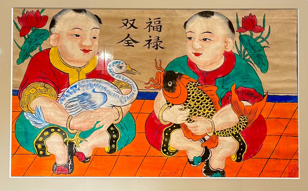 Khai mạc Triển lãm “Đối thoại với dòng tranh dân gian Hàng Trống”