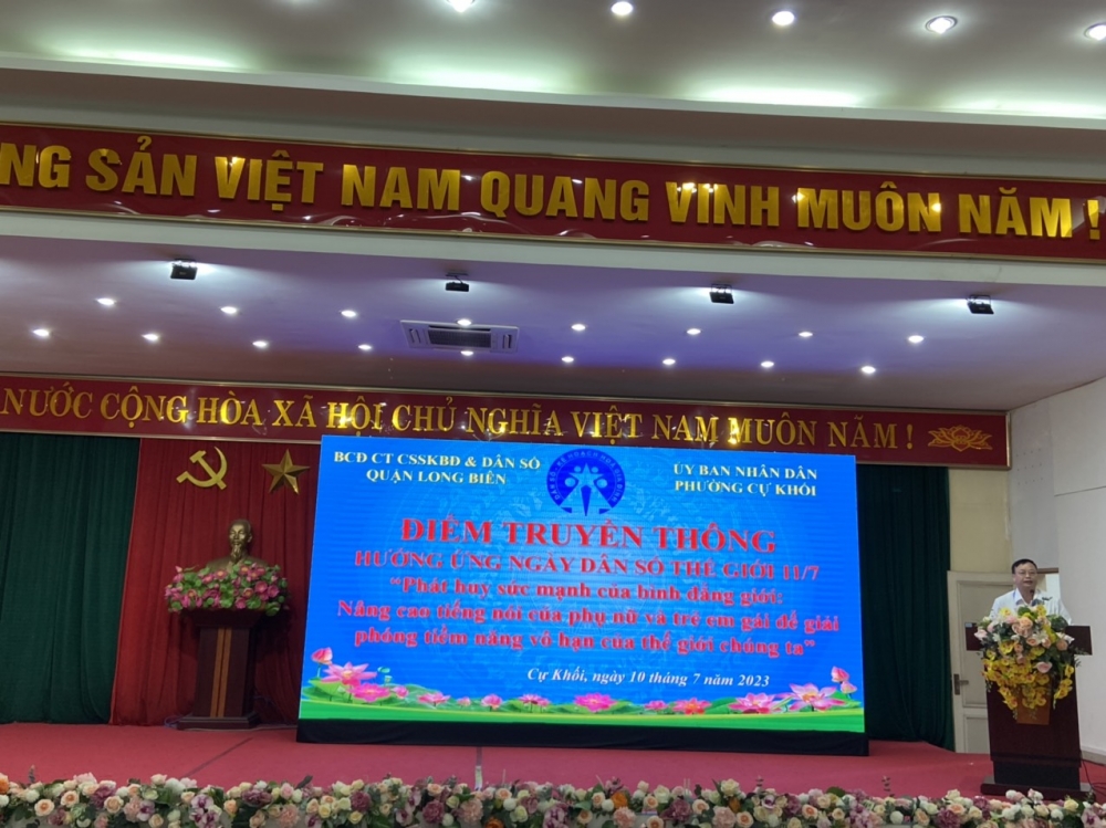 Quận Long Biên (Hà Nội): Hưởng ứng Ngày Dân số Thế giới 11/7