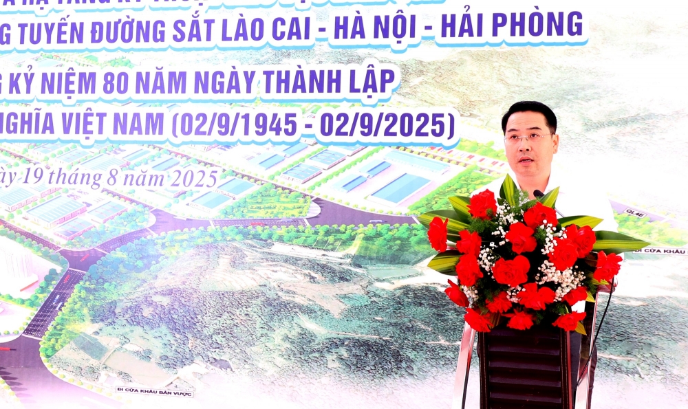 Khởi công dự án phục vụ giải phóng mặt bằng xây dựng đường sắt Lào Cai - Hà Nội - Hải Phòng