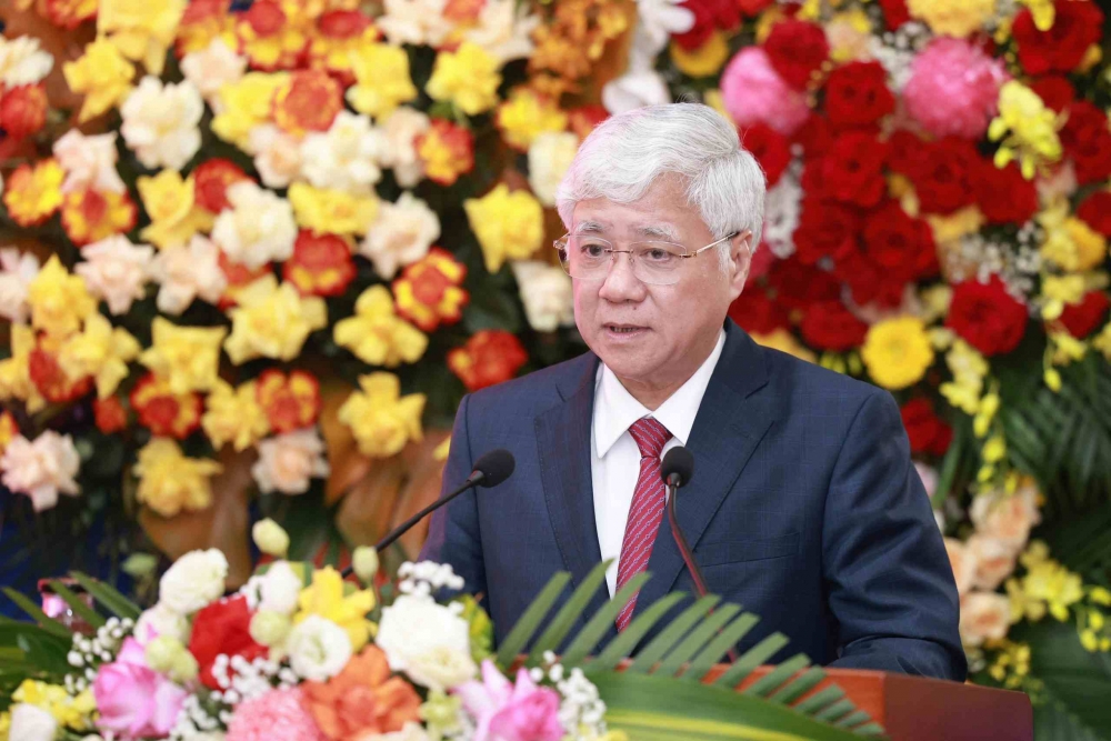 Đồng chí Đỗ Văn Chiến - Ủy viên Bộ Chính trị, Bí thư Trung ương Đảng, Bí thư Đảng ủy Mặt trận Tổ quốc (MTTQ), các đoàn thể Trung ương, Chủ tịch Ủy ban Trung ương MTTQ Việt Nam. Ảnh: Hải Nguyễn