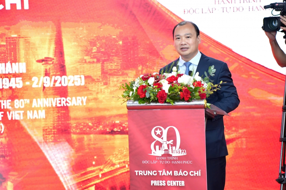 Khai trương Trung tâm báo chí triển lãm thành tựu đất nước nhân dịp kỷ niệm 80 năm Quốc khánh