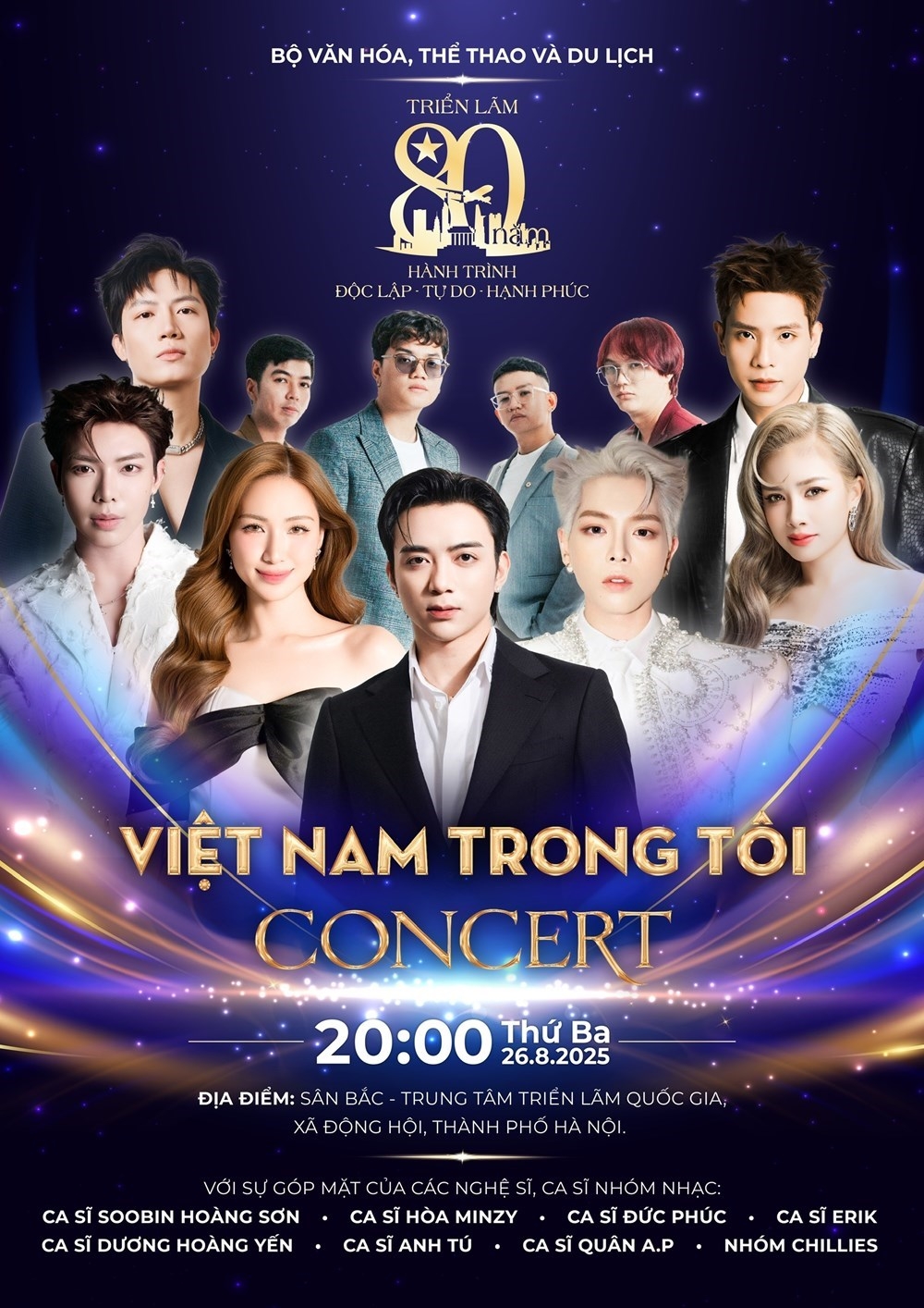 Tối nay (26/8), diễn ra Concert “Việt Nam trong tôi”