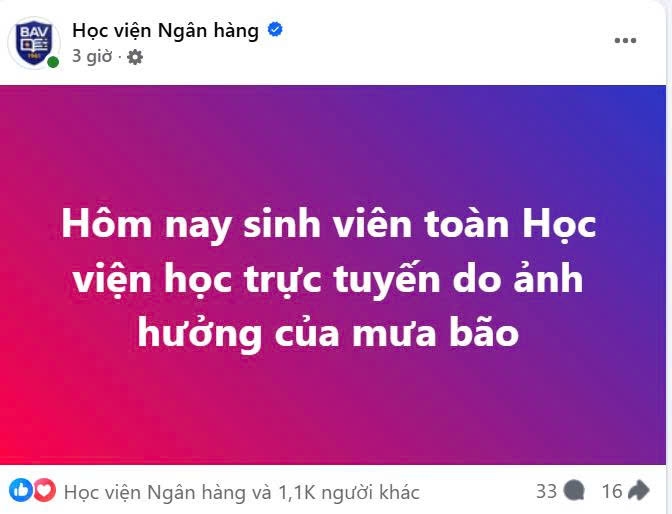 Hàng loạt trường học ở Hà Nội cho học sinh nghỉ học do mưa ngập