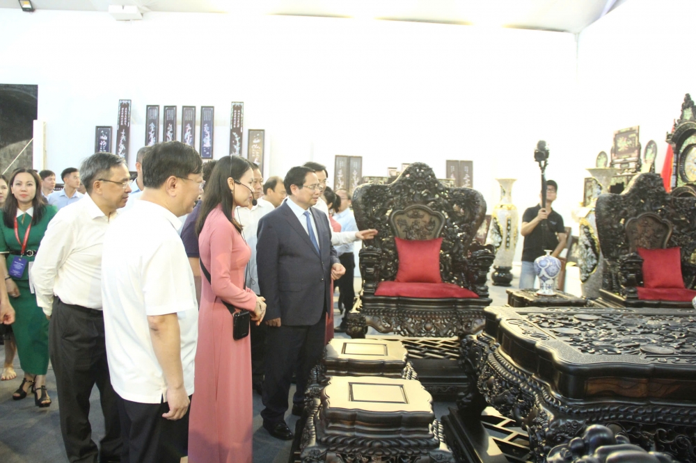 Thủ tướng Phạm Minh Chính tổng duyệt chương trình khai mạc Triển lãm Thành tựu đất nước