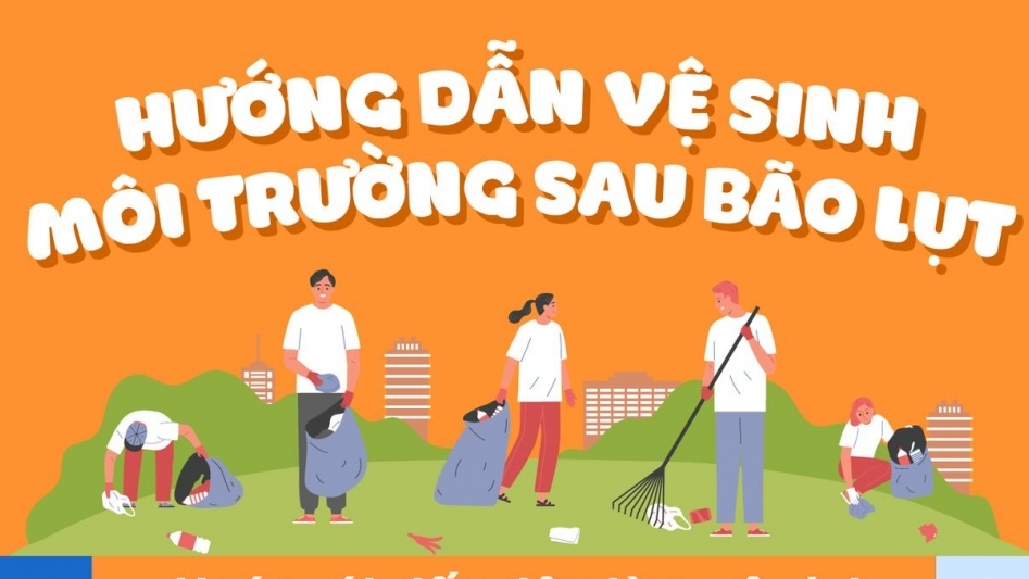 Bộ Y tế hướng dẫn các biện pháp vệ sinh môi trường sau bão lũ
