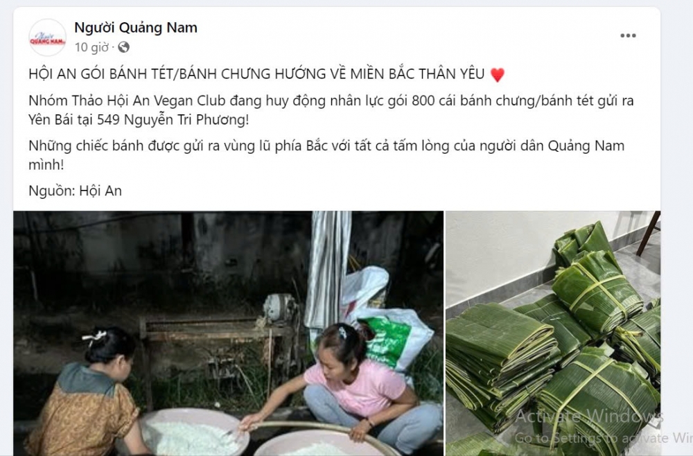 Tỏa sáng nghĩa đồng bào trong cơn bão lũ