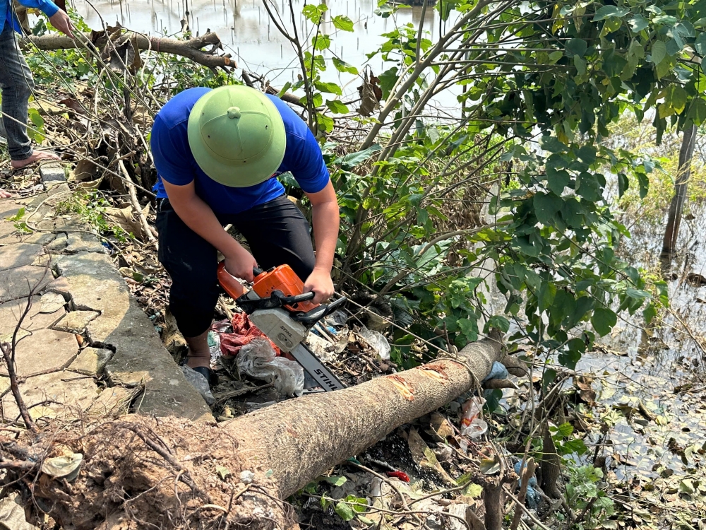 Huyện Gia Lâm: Hơn 1.000 người tham gia tổng vệ sinh môi trường