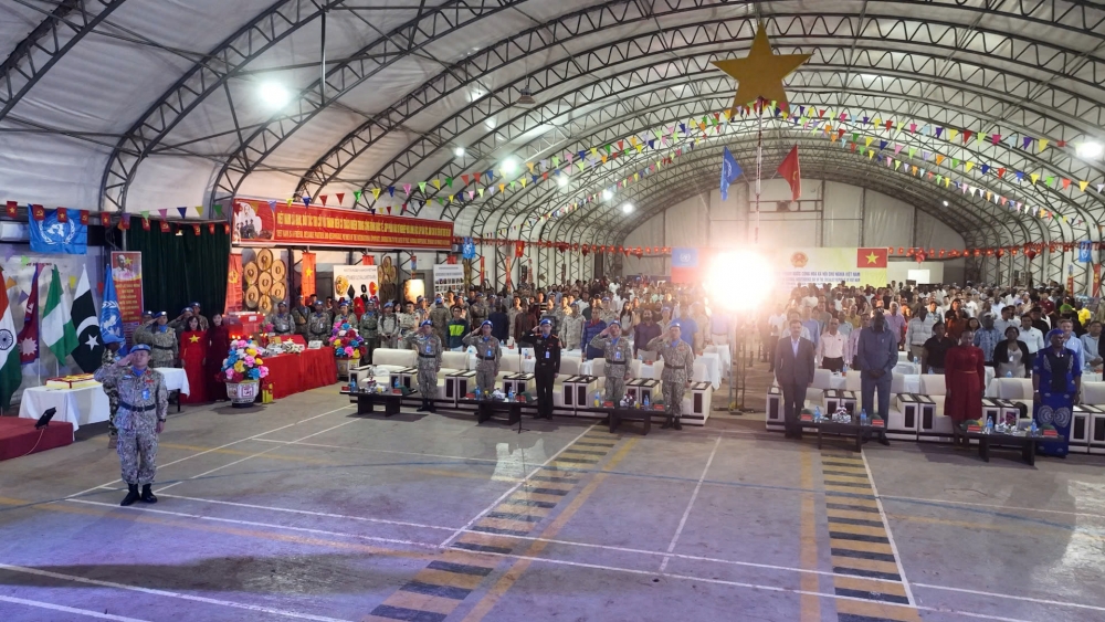 Trang trọng Lễ kỷ niệm 80 năm Quốc khánh Việt Nam tại Phái bộ UNISFA