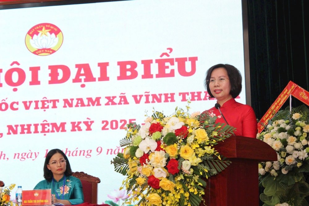 Đại hội đại biểu Mặt trận Tổ quốc xã Vĩnh Thanh lần thứ I, nhiệm kỳ 2025-2030